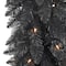 4ft. Pre-Lit Black Artificial Alpine Pencil Christmas Tree, Clear Lights